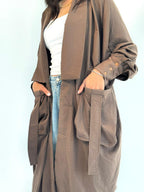 Summer Oversized Kimono-Brown