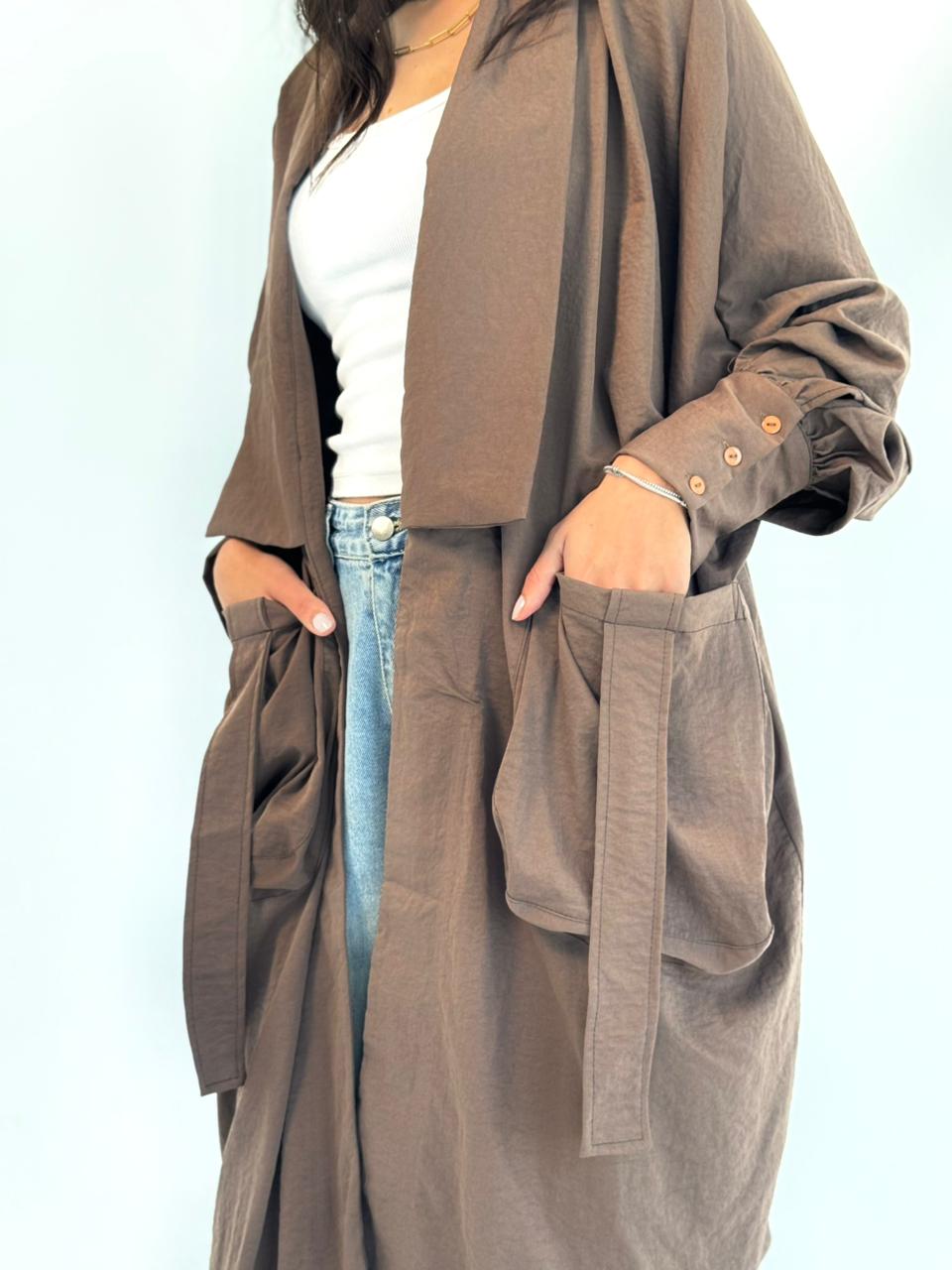 Summer Oversized Kimono-Brown