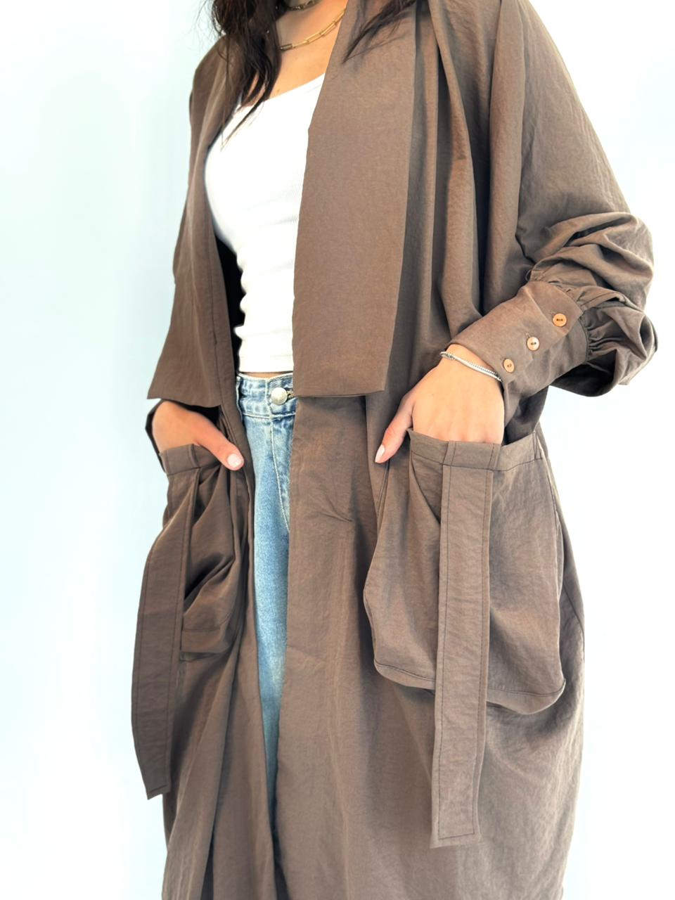 Summer Oversized Kimono-Brown