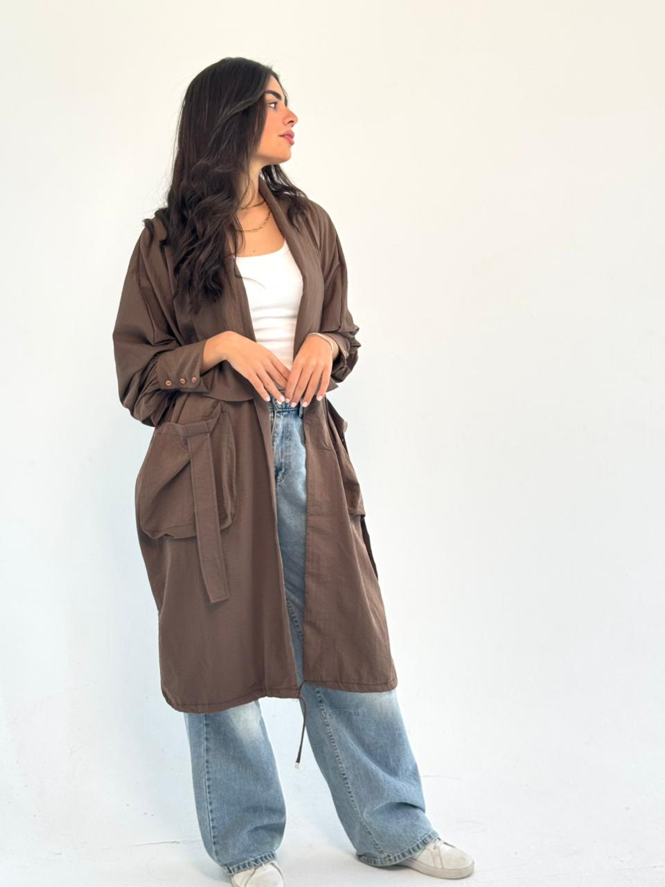 Summer Oversized Kimono-Brown