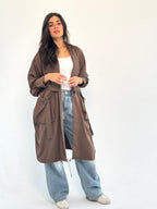 Summer Oversized Kimono-Brown