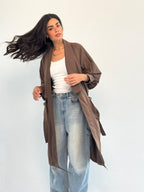 Summer Oversized Kimono-Brown