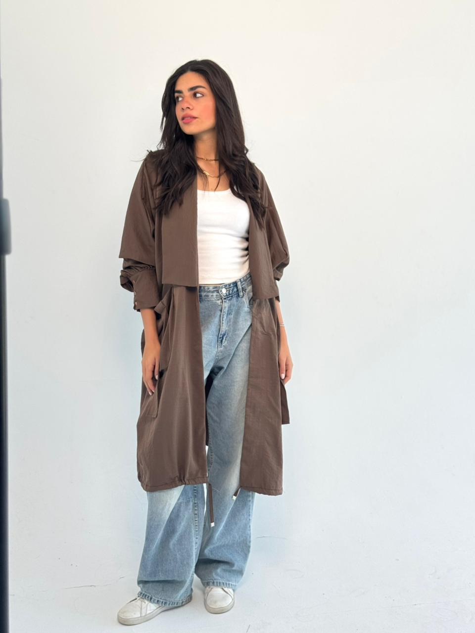 Summer Oversized Kimono-Brown