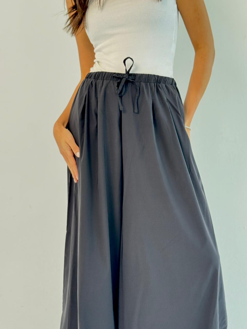 To-Go Wide Leg Pants- Black