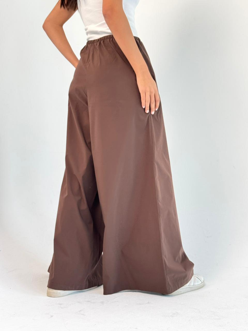 To-Go Summer Wide Leg Pants- Brown