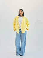 Oversized Summer Blazer-Butter Yellow