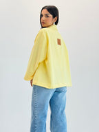 Oversized Summer Blazer-Butter Yellow