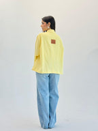 Oversized Summer Blazer-Butter Yellow