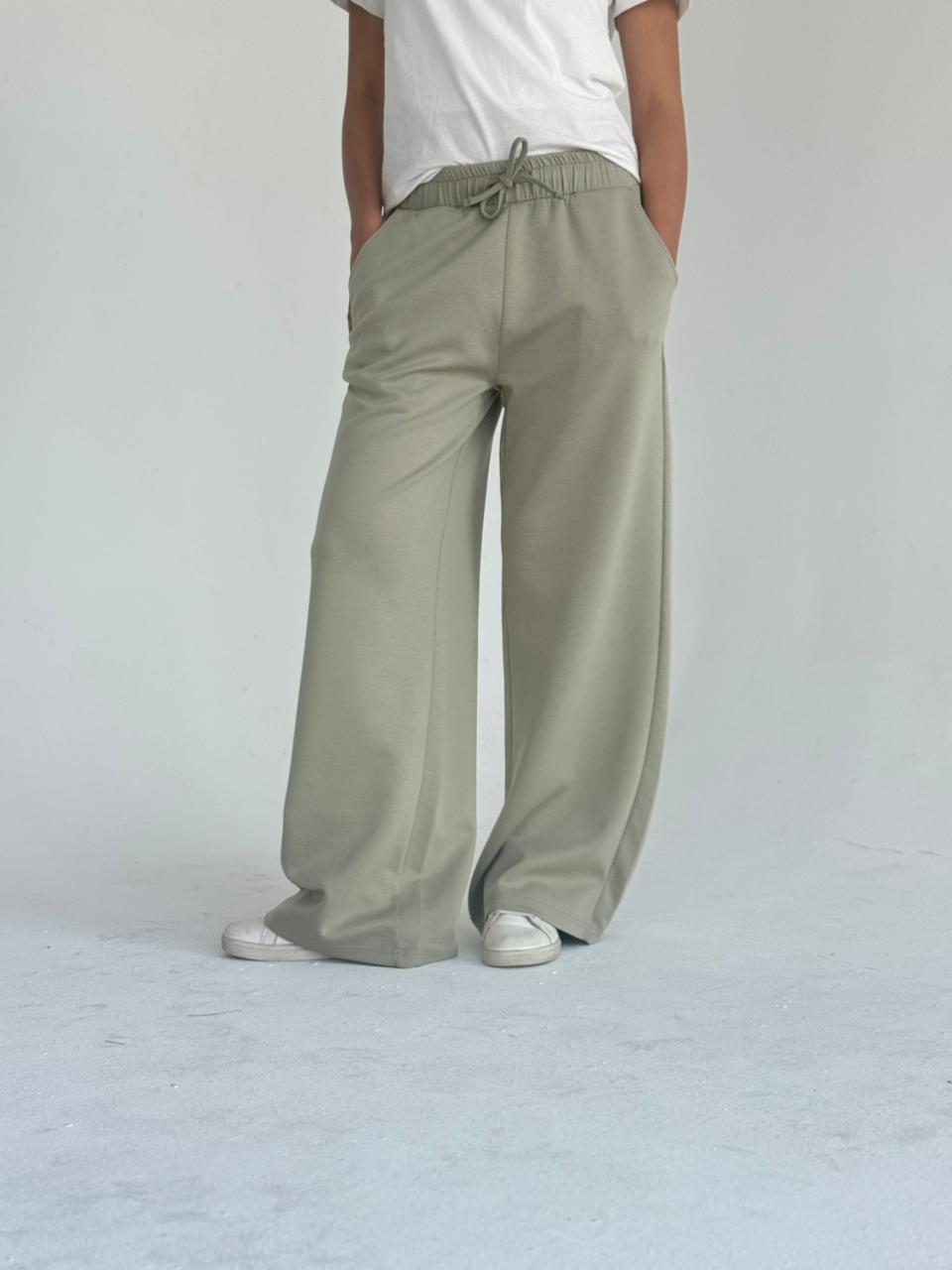 Summer Melton Pants- Olive