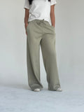 Summer Melton Pants- Olive