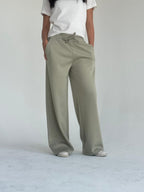 Summer Melton Pants- Olive