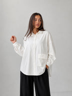 Minimal oversized shirt-White