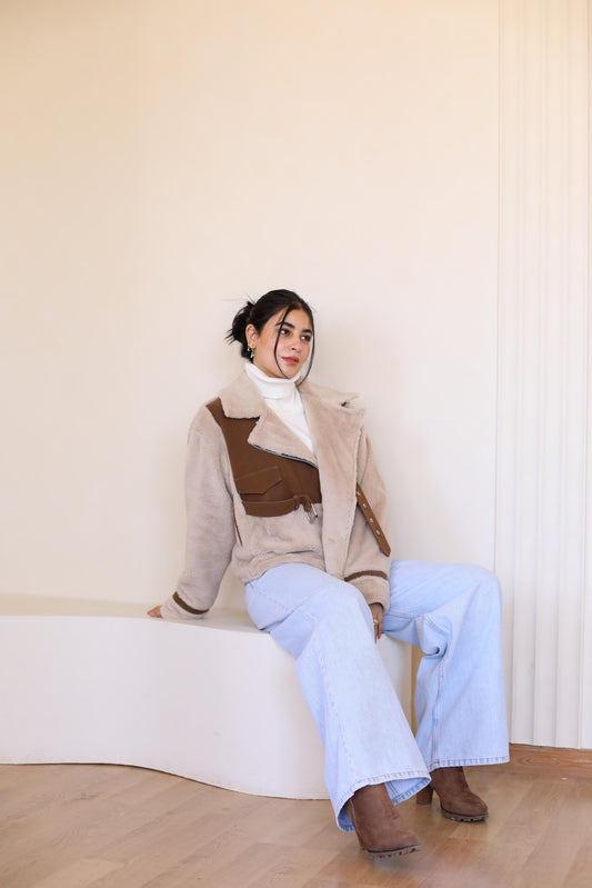 Fur padded jacket