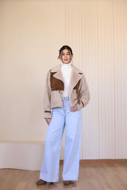 Fur padded jacket