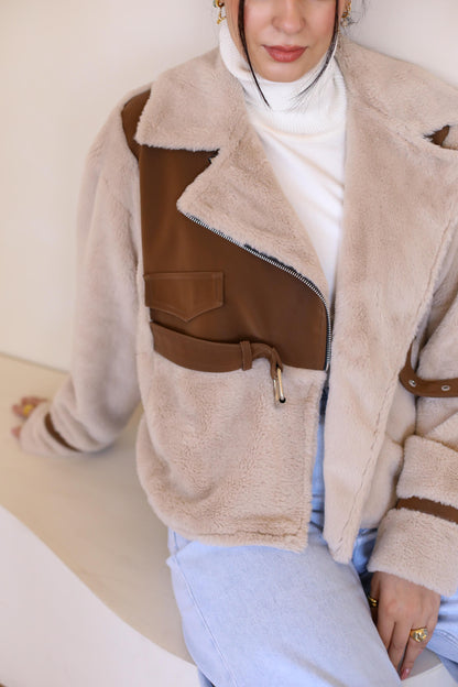 Fur padded jacket