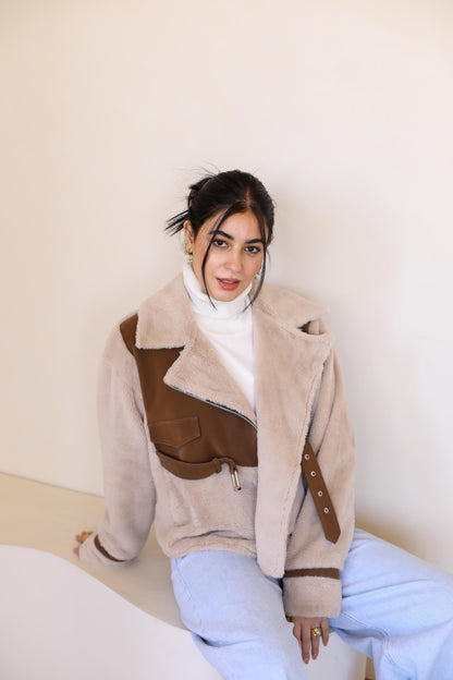 Fur padded jacket