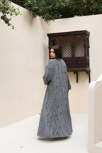 Snipped Summer Cotton Set-Dark Grey