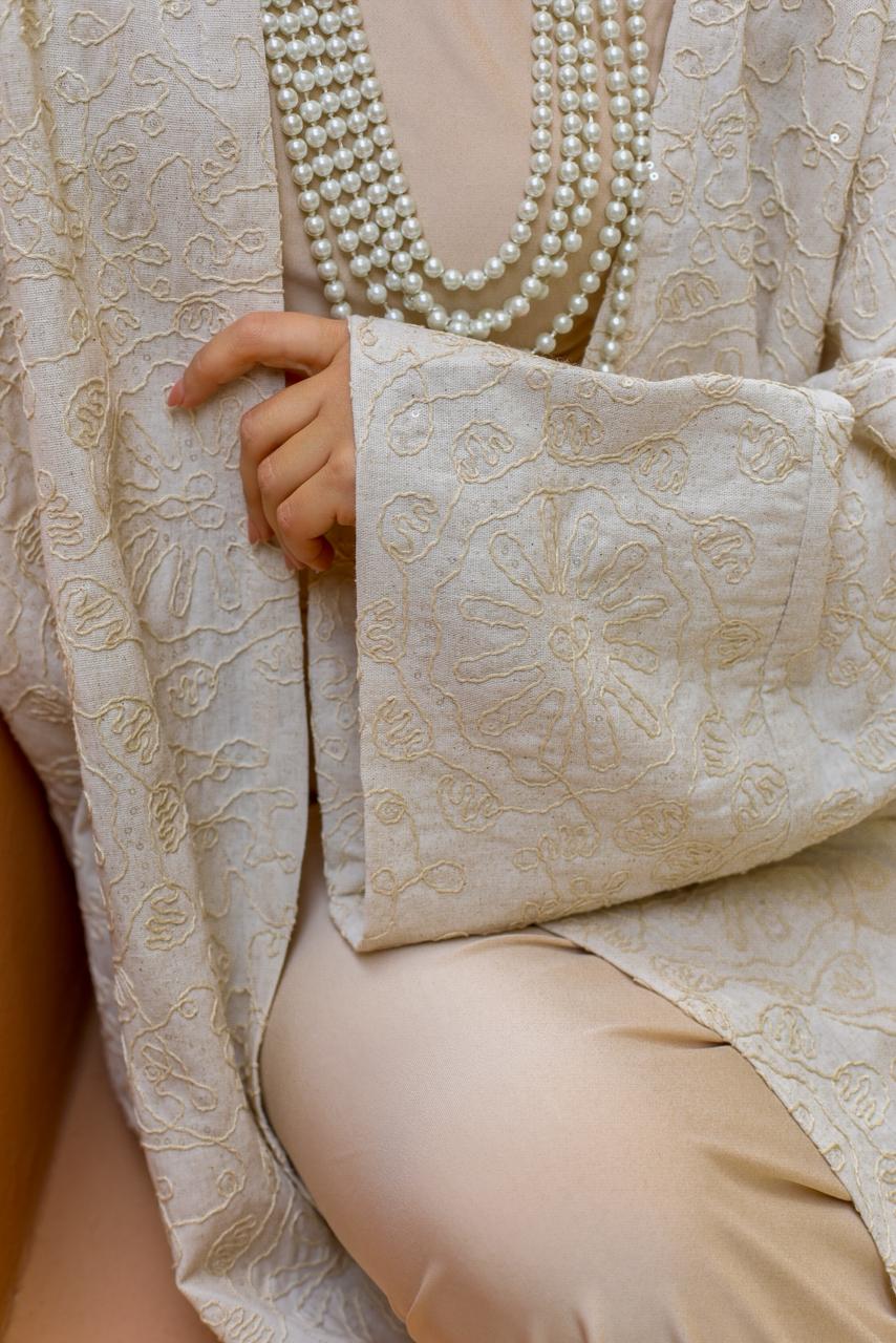 Dey Handmade Kaftan- OffWhite