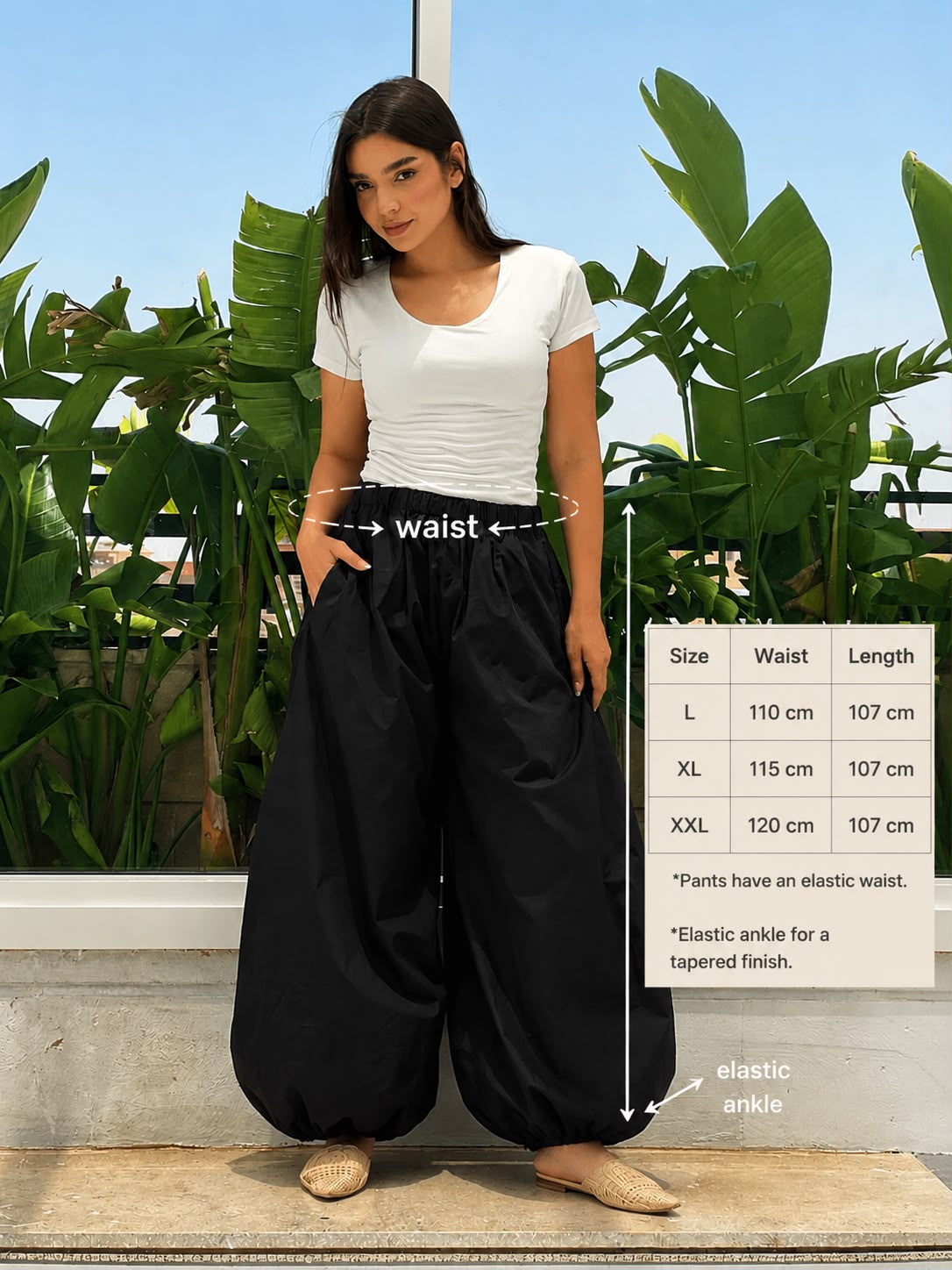 Oversized Balloon Pants-Maroon