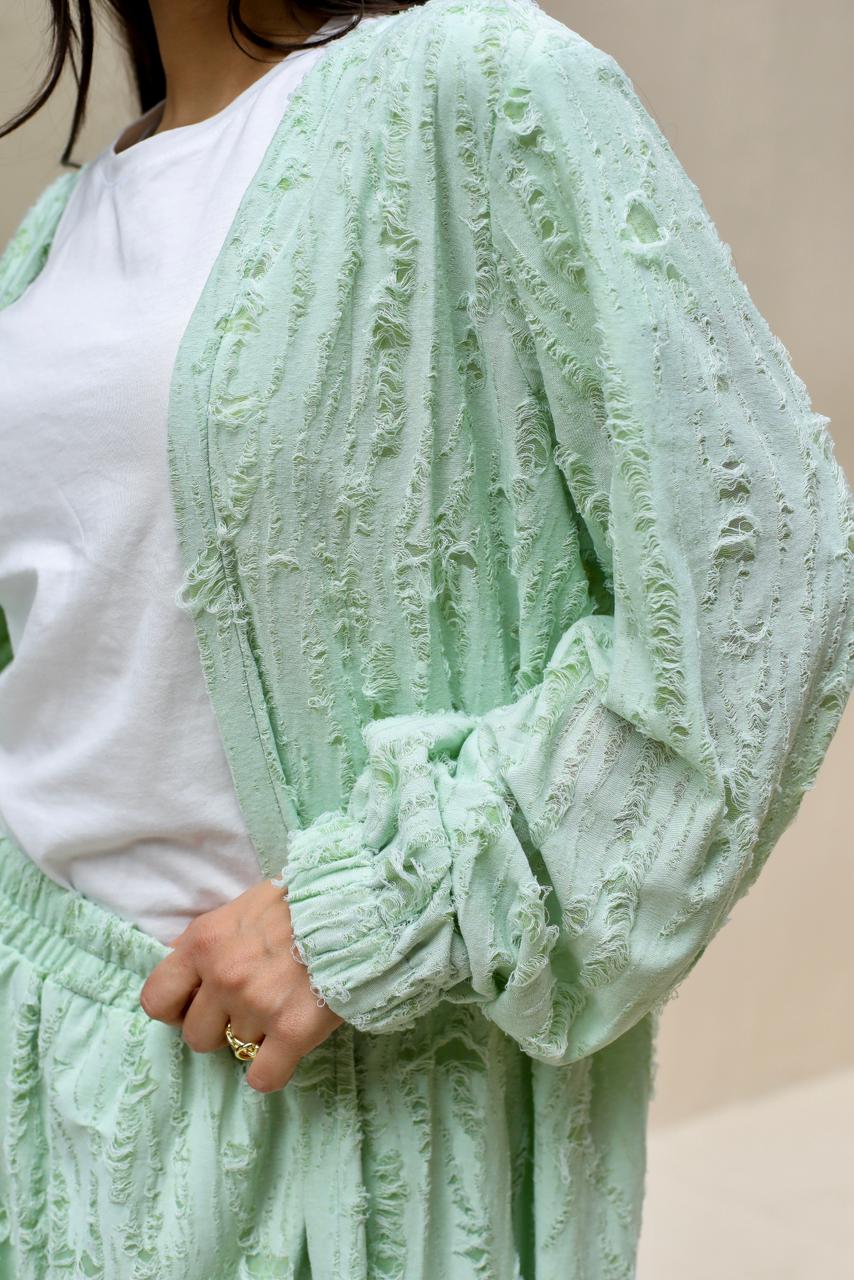 Snipped Summer Cotton Set-Mint